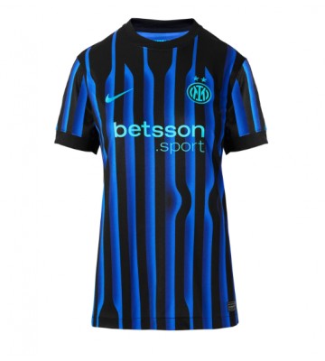 Inter Milan Alessandro Bastoni #95 Hjemmebanetrøje Dame 2025-26 Kortærmet